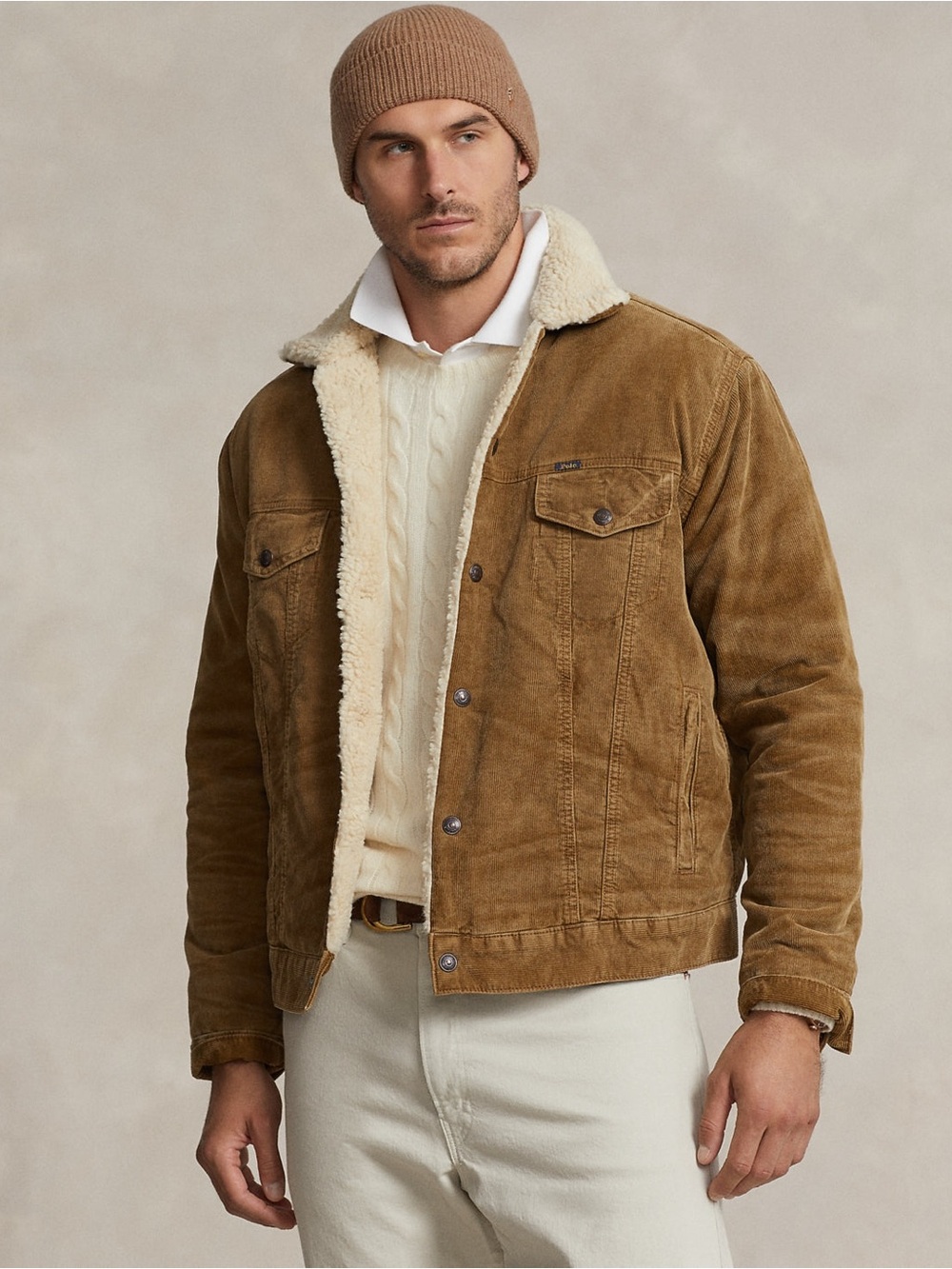 Polo Ralph Lauren $498  Fleece-Lined Corduroy Trucker Jacket